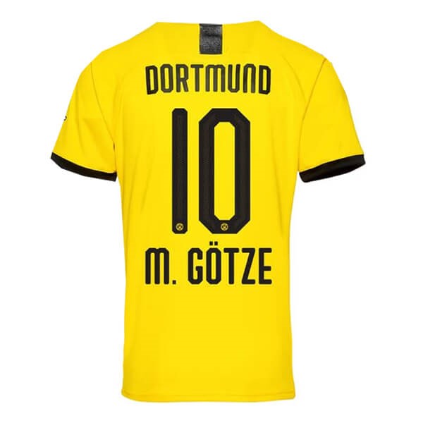 Thailand Trikot Borussia Dortmund NO.10 M.Gotze Heim 2019-20 Gelb Fussballtrikots Günstig